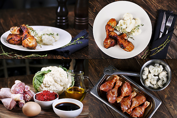 포토 JPG 해외이미지 접시 음식 채소 감자 육류 요리 사람없음 가로 식사 저녁식사 치킨 튀김 시골 그릴 바비큐 굽기 준비 양배추 레시피 후추 점심식사 해외202309 해외포토 식기 식재료 주방용품 구이 향신료 닭고기요리 파일형식