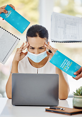 포토 JPG 해외이미지 서양인 손 여자 스트레스 피곤 마스크 한명 들기 상반신 성인 앞모습 신체부위 사무실 비즈니스우먼 고민 주기 문서 업무과다 성인여자한명만 코로나바이러스 해외202309 해외포토 외국인 1 감정 뷰포인트 컨셉 비즈니스 모션 사람 업무 직장인 바이러스 여자한명만 성인여자만 파일형식