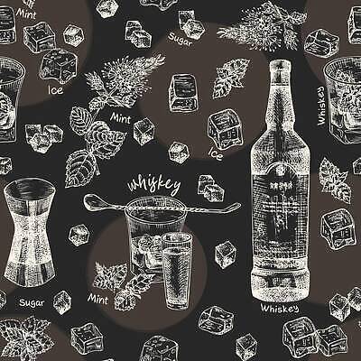 EPS 해외이미지 백그라운드 패턴 술잔 일러스트 사람없음 얼음 빈티지 칵테일 스케치 민트 메뉴 손그림 계량컵 위스키 해외202309 해외일러스트 자연요소 컨셉 무늬 잔 주류 미술 컵 허브 계량 파일형식 벡터