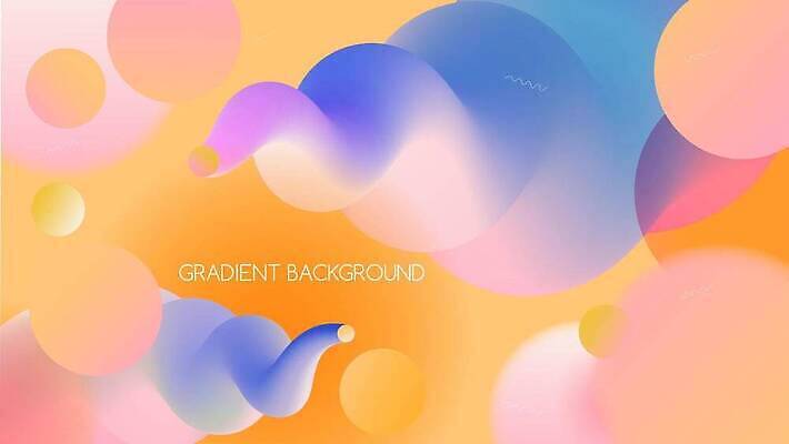 EPS 해외이미지 백그라운드 패턴 곡선 일러스트 타이포그라피 사람없음 컬러풀 원형 화려 그라데이션 해외202309 해외일러스트 도형 문자 선 컬러 컨셉 무늬 파일형식 벡터