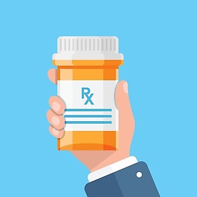 EPS 해외이미지 손 일러스트 의학 건강 들기 신체부위 주황색 약병 해외202309 해외일러스트 컬러 모션 사람 약 병_담는 파일형식 벡터