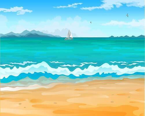 EPS 해외이미지 디자인 계절 포스터 모래 파도 바다 섬 여행 백그라운드 일러스트 자연 벽지 하늘 휴가 휴식 야외 그래픽 물 파란색 햇빛 태양 뷰티 노란색 맑음 뜨거움 서핑 휴양지 장면 파라다이스 수평선 벡터 해외202309 해외일러스트 자연요소 컬러 컨셉 날씨 장소 수상스포츠 생태계 파일형식