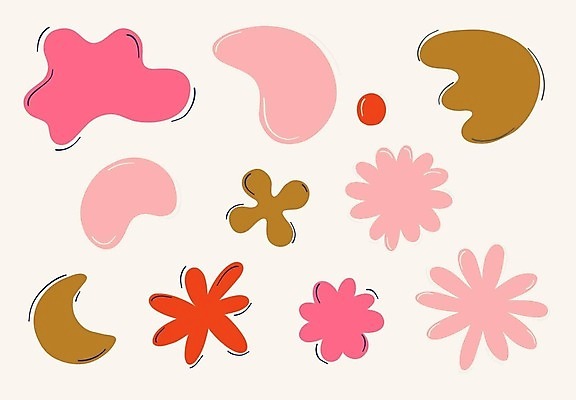 EPS 해외이미지 클립아트 모양 손 디자인 꽃 선 백그라운드 일러스트 미술 그래픽 세트 컬러풀 달 덧셈 심볼 유기농 고립 엘리먼트 벡터 해외202309 해외일러스트 자연요소 식물 웰빙 컬러 문화예술 신체부위 수학 파일형식