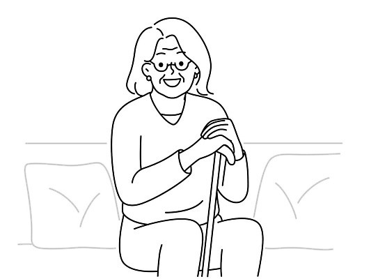 EPS 해외이미지 캐릭터 행복 할머니 컨셉 일러스트 주택 실내 건강 사람 앉기 소파 귀여움 기쁨 최고 막대기 만화 은퇴 그림 긍정 윤곽 세대 돌봄 연금 옛날 노화 벡터 해외202309 해외일러스트 일러캐릭터 여자 노년 감정 의자 모션 내부 건물 파일형식