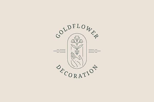 EPS 해외이미지 꽃 일러스트 비즈니스 사람없음 심볼 라인아트 심플 손모양 타원형 미니멀 해외202309 해외일러스트 모양 식물 선 원형 파일형식 벡터 손_신체부위