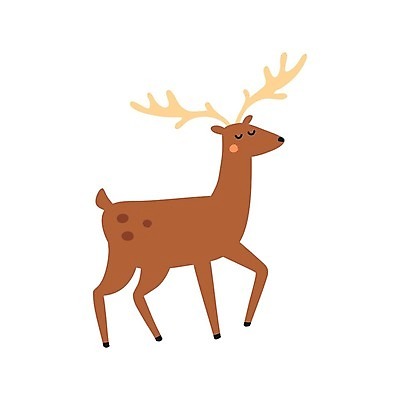EPS 해외이미지 동물 디자인 야생동물 어린이 선 크리스마스 일러스트 자연 사슴 그래픽 컬러풀 갈색 검은색 흰색 아기 낙서 숲 만화 심볼 오브젝트 그림 손그림 고립 스칸디나비아 벡터 해외202309 해외일러스트 기념일 컬러 포유류 사람 생태계 파일형식