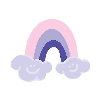 EPS 해외이미지 무지개 일러스트 상상 사람없음 보라색 꿈 환상 해외202309 해외일러스트 자연요소 컬러 컨셉 파일형식 벡터