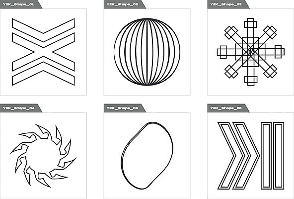 EPS 해외이미지 디자인 화살표 일러스트 추상 사람없음 그래픽 세트 검은색 원형 라인아트 기하학 해외202309 해외일러스트 도형 선 컬러 무늬 파일형식 벡터
