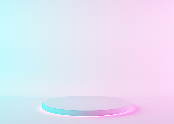 포토 JPG 해외이미지 분홍색 하늘색 백그라운드 사람없음 공간 원형 그라데이션 단상 포디움 해외202309 해외포토 도형 컬러 파란색 무대 파일형식