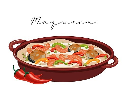 EPS 해외이미지 음식 일러스트 요리 사람없음 라틴아메리카 남미음식 해산물수프 해외202309 해외일러스트 서양음식 아메리카 수프 파일형식 벡터