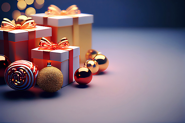 포토 JPG 해외이미지 리본 백그라운드 크리스마스 사람없음 선물상자 3D 원형 구슬 카피스페이스 해외202309 해외포토 도형 기념일 선물 상자 공백 디지털합성 파일형식