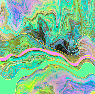 포토 JPG 해외이미지 템플릿 디자인 파도 바다 백그라운드 패턴 벽지 추상 잉크 미술 사람없음 장식 초록색 파란색 노란색 보라색 페인트 액체 황금 떨어짐 인쇄 그림 질감 대리석 마블링 잔물결 핸드메이드 아크릴 막 해외202309 해외포토 물결 컬러 컨셉 무늬 재료 재질 문화예술 파일형식