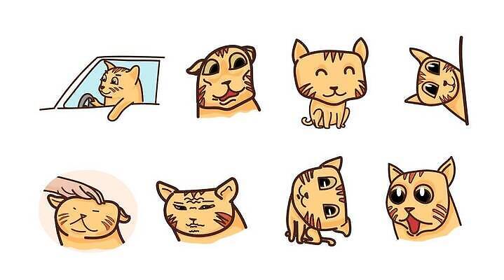 EPS 해외이미지 동물 캐릭터 디자인 행복 감정 얼굴 컬러 포즈 일러스트 털 미술 들기 그래픽 반려동물 세트 뷰티 노란색 머리 점프 고양이 운전 흰색 표현 그리기 체스말 낙서 만화 스케치 그림 싸움 윤곽 고립 엘리먼트 스타일 벡터 해외202309 해외일러스트 일러캐릭터 포유류 모션 문화예술 신체부위 말_게임 체스 파일형식