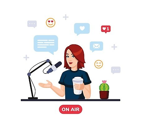 EPS 해외이미지 캐릭터 여자 컨셉 인터넷 일러스트 비즈니스 통신 놀이 직장 실내 대화 디지털 헤드폰 소리 흐름 작업 플랫 역 만화 DJ 마이크 라디오 오디오 방송 온라인 목소리 고립 채널 생존 스타일 벡터 해외202309 해외일러스트 일러캐릭터 음향기기 회사 교통시설 말하기 사람 내부 전자제품 파일형식