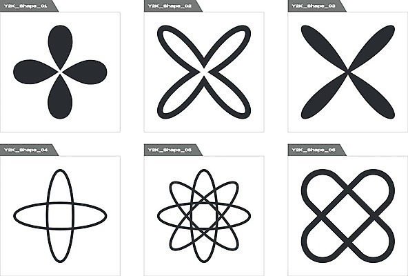 EPS 해외이미지 디자인 꽃 일러스트 추상 사람없음 그래픽 세트 검은색 X 라인아트 기하학 해외202309 해외일러스트 식물 알파벳 선 컬러 무늬 파일형식 벡터