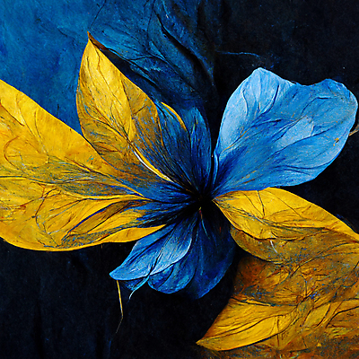 JPG 해외이미지 꽃 백그라운드 일러스트 추상 미술 사람없음 파란색 노란색 그림 해외202309 해외일러스트 식물 컬러 무늬 문화예술 파일형식