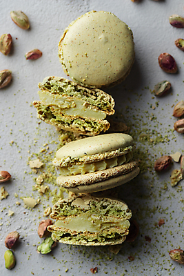 포토 JPG 해외이미지 사람없음 초록색 달콤 가루 마카롱 피스타치오 해외202309 해외포토 컬러 디저트 견과류 맛 파일형식