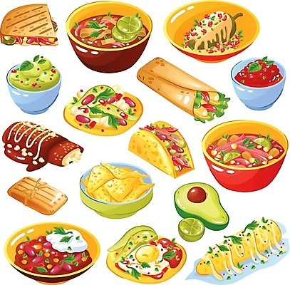 EPS 해외이미지 전통 접시 디자인 배너 음식 백그라운드 일러스트 고추 콩 옥수수 요리 세트 컬러풀 식당 식사 저녁식사 카페 흰색 뜨거움 사발 맛 수프 수집 오브젝트 메뉴 매움 롤 후추 아보카도 타코 점심식사 고립 과카몰리 살사댄스 전국 벡터 현실 해외202309 해외일러스트 식기 컬러 컨셉 채소 과일 곡류 상점 춤 사기그릇 소스_음식 향신료 파일형식