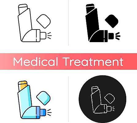 EPS 해외이미지 클립아트 디자인 선 컬러 컨셉 일러스트 건강 미술 치료 세트 약 검은색 웹 장비 흰색 호흡기관 플랫 호흡 질병 약국 수집 심볼 사인 그림 분필 윤곽 팩 알레르기 고립 상형문자 얇은 에어로졸 천식 치료제 벡터 해외202309 해외일러스트 문자 인터넷 의학 문화예술 화장품 장기_의학 초크 파일형식
