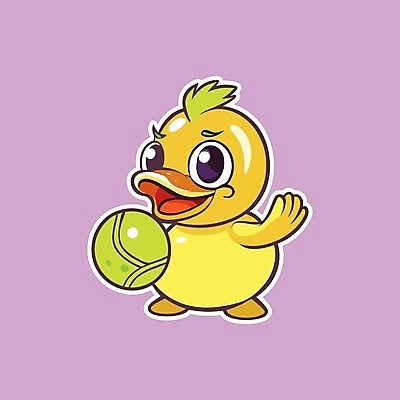 EPS 해외이미지 동물캐릭터 스티커 일러스트 오리 사람없음 귀여움 해외202309 해외일러스트 일러캐릭터 동물 캐릭터 컨셉 조류 파일형식 벡터