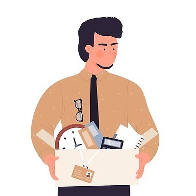 EPS 해외이미지 남자 일러스트 한명 들기 상반신 성인 상자 비즈니스맨 실업자 은퇴 성인남자한명만 퇴사 해외202309 해외일러스트 1 비즈니스 모션 사람 직장인 남자한명만 성인남자만 파일형식 벡터