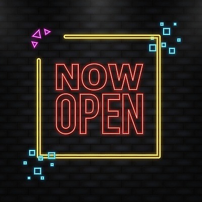 EPS 해외이미지 일러스트 프레임 타이포그라피 사람없음 사각형 오픈 네온 해외202309 해외일러스트 도형 문자 파일형식 벡터