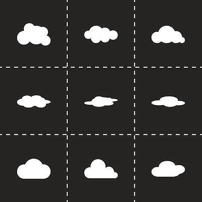 EPS 해외이미지 모양 디자인 인터넷 일러스트 날씨 파란색 컴퓨터 세트 웹 흰색 네트워크 연결 수집 심볼 사인 고립 엘리먼트 벡터 해외202309 해외일러스트 컬러 전자제품 파일형식