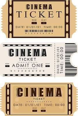 EPS 해외이미지 일러스트 타이포그라피 사람없음 티켓 극장 영화 쿠폰 초대 해외202309 해외일러스트 문자 문화예술 파일형식 벡터