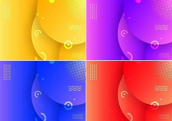 EPS 해외이미지 모양 템플릿 디자인 배너 포스터 선 컬러 백그라운드 패턴 일러스트 비즈니스 벽지 추상 미술 경사 그래픽 장식 빨간색 파란색 빛 컬러풀 노란색 유행 3D 보라색 줄무늬 활발 덮개 점 원형 질감 기하학 엘리먼트 스타일 힙스터 벡터 미니멀 해외202309 해외일러스트 도형 패션 컨셉 무늬 문화예술 뚜껑 디지털합성 파일형식