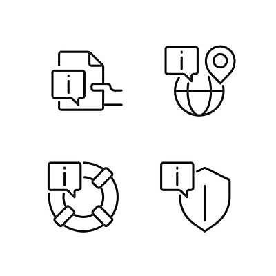 EPS 해외이미지 클립아트 편집 디자인 선 컨셉 스티커 일러스트 미술 설명 안전 세트 픽토그램 디지털 자료 웹 정보 플랫 질문 수집 심볼 서비스 그림 문서 심플 윤곽 팩 온라인 대답 얇은 지원 타격 항목 헬프 목차 벡터 해외202309 해외일러스트 인터넷 모션 문화예술 화장품 도움 파일형식