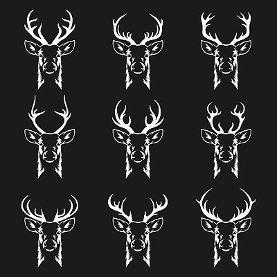 EPS 해외이미지 모양 동물 실루엣 야생동물 일러스트 포유류 사슴 뿔 그래픽 머리 검은색 힘 수확 우아함 숲 큼 스케치 트로피 심볼 사인 복고 사냥 날카로움 부족 순록 엘리먼트 엘크 벡터 해외202309 해외일러스트 컬러 컨셉 농업 촬영기법 미술 신체부위 크기 상_우승 파일형식