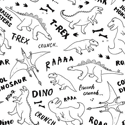 EPS 해외이미지 백그라운드 패턴 일러스트 사람없음 공룡 해외202309 해외일러스트 무늬 파충류 파일형식 벡터