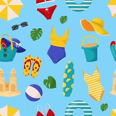 EPS 해외이미지 수영복 하늘색 일러스트 슬리퍼 사람없음 선글라스 바구니 패턴백그라운드 서핑보드 풀잎 쪼리 비치볼 양동이 모래성 튜브 해외202309 해외일러스트 옷 안경 모래 백그라운드 신발 잎 패턴 공 바캉스용품 파란색 보드_스포츠 풀_식물 샌들 파일형식 벡터