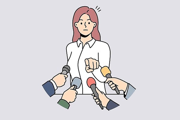 EPS 해외이미지 손 여자 와이셔츠 일러스트 비즈니스 한명 들기 성인 신체부위 분노 가리킴 마이크 성인여자한명만 해외202309 해외일러스트 1 감정 음향기기 셔츠 모션 사람 손짓 여자한명만 성인여자만 파일형식 벡터