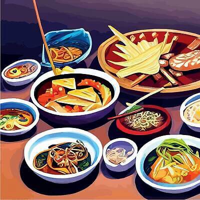 EPS 해외이미지 전통 접시 디자인 배너 음식 백그라운드 컨셉 다이어트 일러스트 탁자 밥 주방용품 휴가 새우 건강 육류 요리 동양인 목재 그래픽 세트 주방 식당 일본 식사 저녁식사 중국 봄 수확 축하 인사 사발 수프 바닷가재 대만 레모네이드 메인 향신료 묘사 메뉴 양배추 점심식사 벡터 현실 해외202309 해외일러스트 나무 식기 계절 아시아 가구 생활용품 농업 채소 식재료 재료 갑각류 인종 상점 예절 사기그릇 가재 에이드 향미료 파일형식
