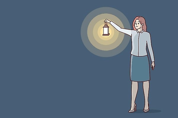 EPS 해외이미지 전신 여자 일러스트 한명 들기 성인 빛 램프 비즈니스우먼 성인여자한명만 해외202309 해외일러스트 1 비즈니스 모션 조명 사람 직장인 여자한명만 성인여자만 파일형식 벡터