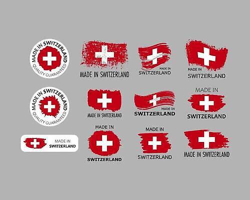 EPS 해외이미지 디자인 산업 스티커 일러스트 비즈니스 공장 라벨 줄무늬 깃발 얼룩 떨어짐 제조 상품 심볼 스위스 사인 무역 상업 배지 소매 전국 증명서 벡터 해외202309 해외일러스트 유럽 컨셉 무늬 공업 프레임 파일형식