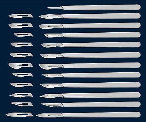 EPS 해외이미지 모양 직업 백그라운드 일러스트 해부 의료기기 건강 병원 손잡이 파란색 세트 숫자 약 건강관리 금속 장비 기구 공구 오픈 칼날 수술 칼 은색 자르기 수집 오브젝트 날카로움 외과 고립 돌봄 스테인레스 살균 벡터 해외202309 해외일러스트 문자 컬러 의학 모션 재질 관리 도구 파일형식