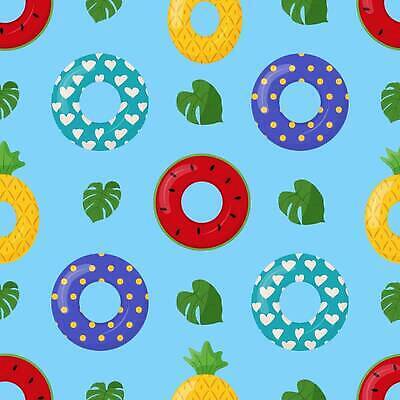 EPS 해외이미지 일러스트 수박 사람없음 파란색 패턴백그라운드 풀잎 파인애플 튜브 해외202309 해외일러스트 컬러 백그라운드 잎 패턴 과일 풀_식물 열대과일 파일형식 벡터