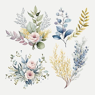 EPS 해외이미지 꽃 잎 일러스트 사람없음 공장시설 해외202309 해외일러스트 식물 시설 파일형식 벡터