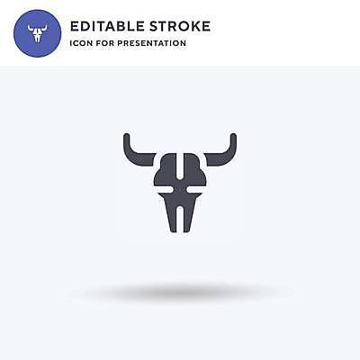 EPS 해외이미지 일러스트 그림자 타이포그라피 사람없음 황소 해외202309 해외일러스트 문자 소 파일형식 벡터