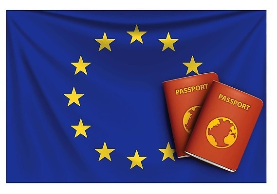 EPS 해외이미지 여행 지도 일러스트 비즈니스 휴가 출입구 세계 여행객 유로 깃발 인쇄 입장 오브젝트 출발 문서 보안 여권 신분 방문 동쪽 통과 남쪽 고립 비자 엘리먼트 유럽연합 전국 이민 해외202309 해외일러스트 이동 컨셉 돈 안전 사람 방향 파일형식 벡터