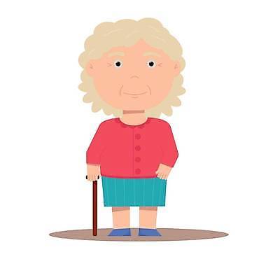 EPS 해외이미지 캐릭터 옷 여자 노년 행복 할머니 일러스트 가족 사람 성인 유행 막대기 플랫 우아함 만화 은퇴 블라우스 옛날 조부모 벡터 해외202309 해외일러스트 일러캐릭터 감정 컨셉 상의 관계 파일형식