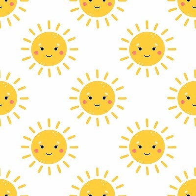 EPS 해외이미지 행복 종이 어린이 백그라운드 패턴 일러스트 포장 벽지 미소 그래픽 여름 태양 노란색 맑음 봄 아기 신생아 낙서 인쇄 천 질감 엽서 벡터 반복 해외202309 해외일러스트 자연요소 계절 감정 컬러 무늬 날씨 표정 사람 직물 편지 파일형식
