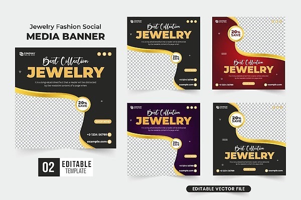 EPS 해외이미지 템플릿 배너 포스터 일러스트 비즈니스 목걸이 장신구 반지 황금 고급 보석 다이아몬드 승진 마케팅 백금 벡터 해외202309 해외일러스트 컨셉 광석 파일형식