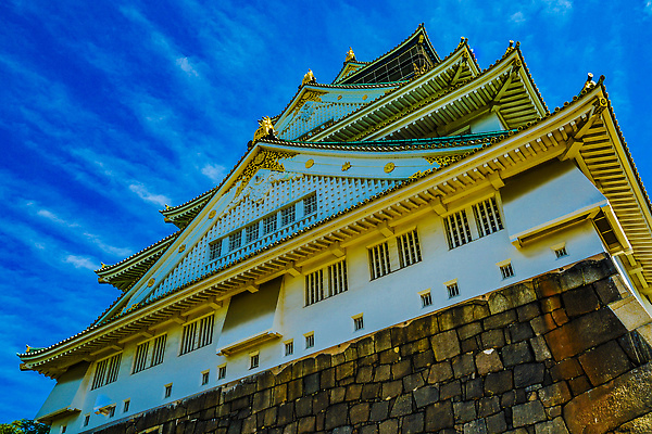 포토 JPG 해외이미지 식물 벽 여행 하늘 풍경 사람없음 야외 건물 도시풍경 일본 도시 역사 전쟁 기어가기 랜드마크 사무라이 오사카 해외202309 해외포토 건축물 아시아 모션 파일형식