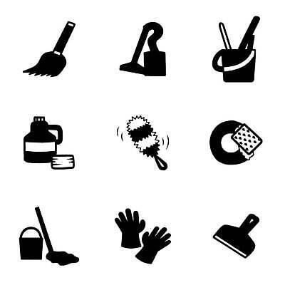 EPS 해외이미지 컬러 일러스트 창문 주택 물 바구니 웹 장비 붓 빨래 먼지떨이 빗자루 삽 심볼 오브젝트 사인 비누 세탁기 청소부 대걸레 샤워실 벡터 해외202309 해외일러스트 자연요소 직업 가사 인터넷 건물 위생용품 가전제품 청소도구 샤워시설 파일형식