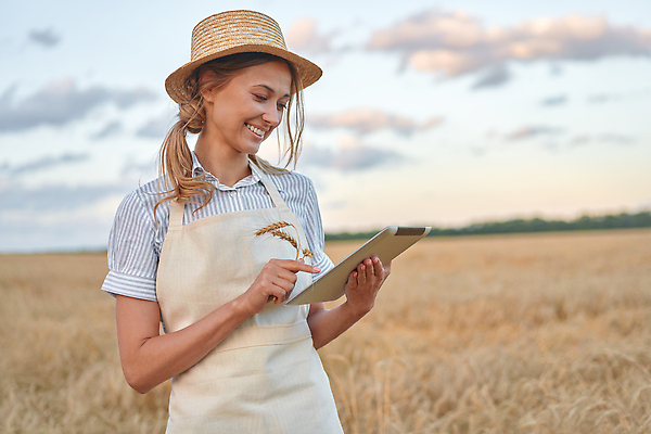 포토 JPG 해외이미지 백인 직업 배너 여자 산업 밭 농업 노동자 한명 서기 사람 컴퓨터 알약 농경지 디지털 자료 앞치마 정보 수확 성장 시골 잡기 작업 농부 땅 밀 무선전화기 스마트 분석 밀짚모자 긍정 감시 멀리 혁명 밭일 세련 해외202309 해외포토 서양인 모자_잡화 1 컨셉 모션 곡류 전자제품 약 농장 전화기 파일형식