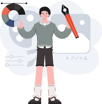 EPS 해외이미지 직업 캐릭터 학생 교육 남자 컬러 일러스트 교실 수업 기술 실내 창조 미술 서기 취미 페인트 붓 업무 그리기 작업실 팔레트 이젤 그림 예술가 캔버스 페인트붓 화가 아크릴 해외202309 해외일러스트 일러캐릭터 학교 모션 재질 문화예술 사람 내부 미술도구 작업 파일형식 벡터