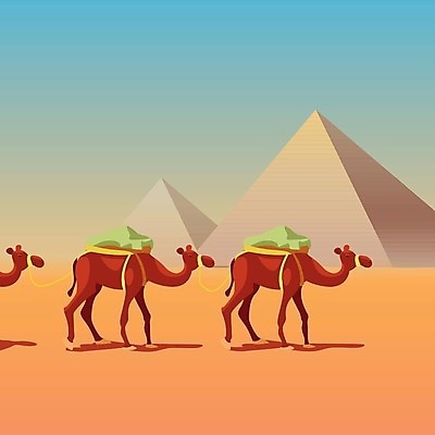 EPS 해외이미지 동물 야생동물 모래 여행 백그라운드 일러스트 포유류 교통시설 아프리카 자연 하늘 건조 이집트 풍경 야외 여름 여행객 맑음 일몰 사막 뜨거움 만화 모래언덕 사파리 피라미드 낙타 아라비아 사하라 아랍어 이국적 카라반 해외202309 해외일러스트 건축물 계절 나라 교통 날씨 사람 노을 언덕 시설 생태계 캠핑카 랜드마크 파일형식 벡터 자연요소 건축 자동차 육상교통 교통수단
